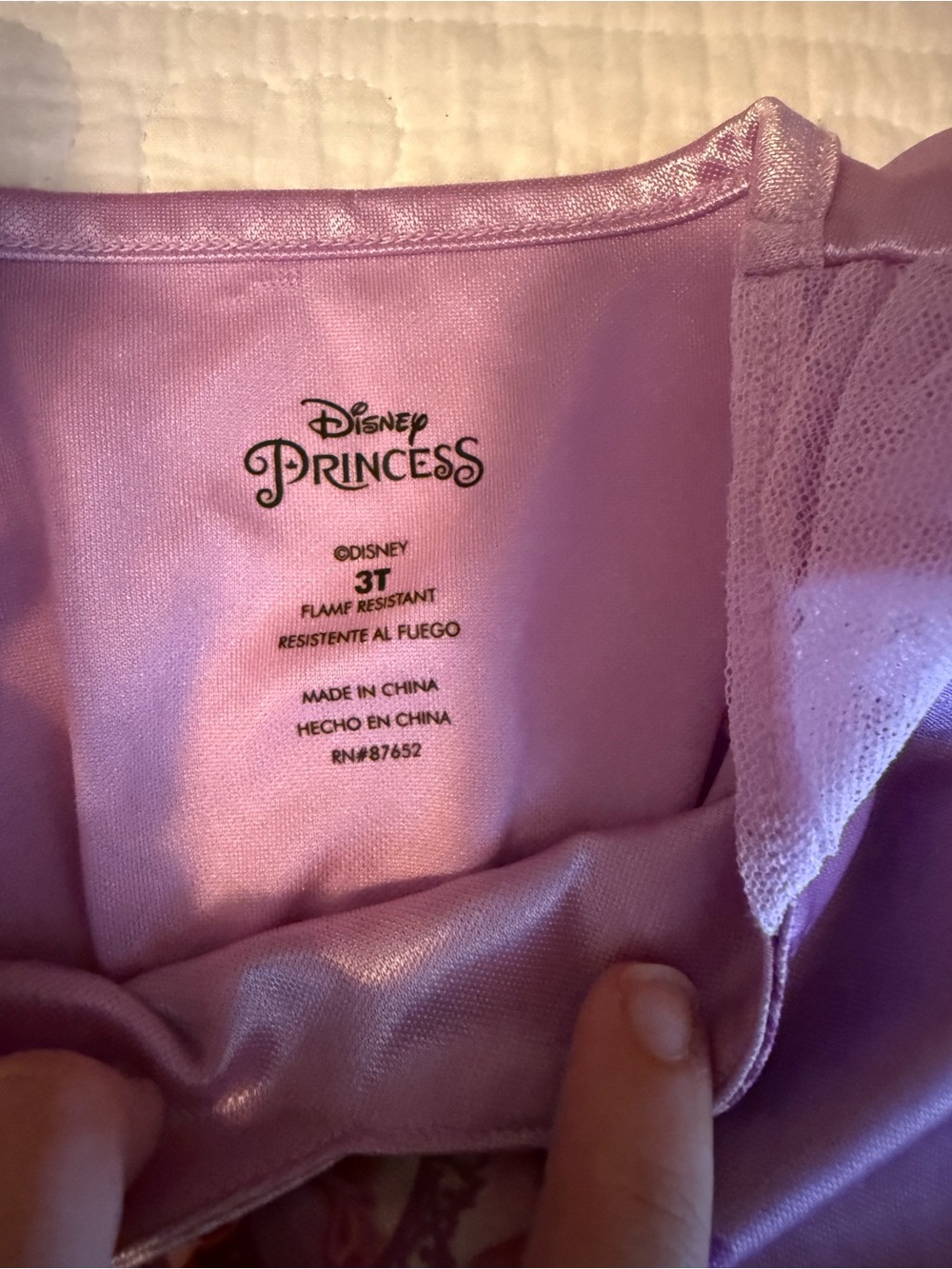 Lot of 2 Disney Frozen and Tangled toddler Nightgowns Elsa & Rapunzel - Picture 3 of 10